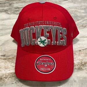 Zephyr The Ohio State University Buckeyes Red NWT Adjustable Snapback Hat